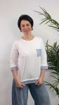 CAMISETA BOLSILLO RAYA CAMISERA COTTON W BLANCO 39.99