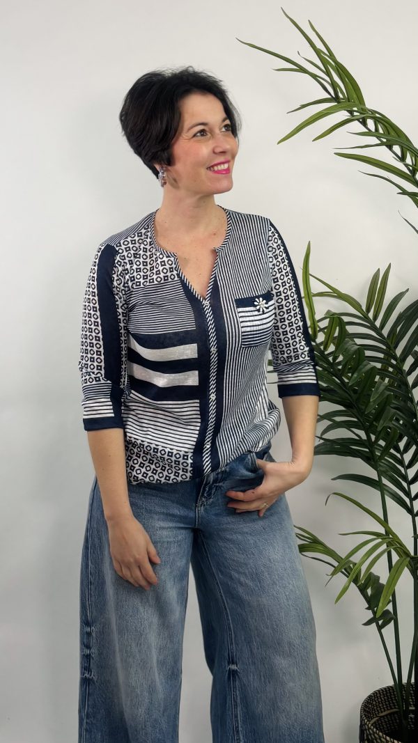 FALSA CAMISA MARINERA COTTON W MARINO