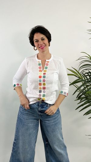 FALSA CAMISA CON CROCHET COTTON W BLANCO 49.99