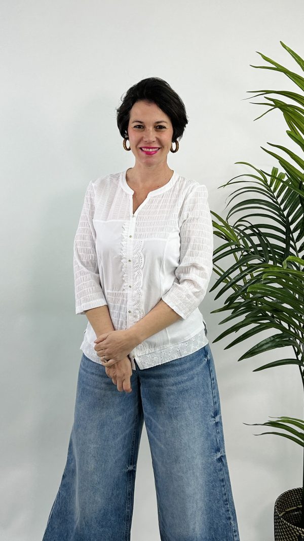 FALSA CAMISA PACHWORK COTTON W BLANCO