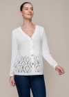 CHAQUETA DE PUNTO  PRIMAVERA ELVET BLANCO