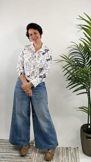 BLUSON CAMISERO LETRAS FARUK AZUL