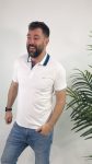 POLO LISO TOQUE CUELLO GENDIVE BLANCO