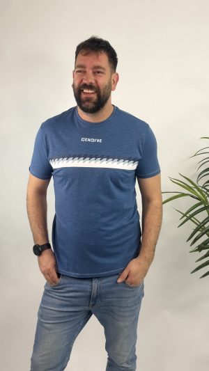 CAMISETA OLAS GENDIVE AZUL