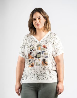 CAMISETA CUELLO PICO VERANO BAGORAZ BAGORAZ BEIGE