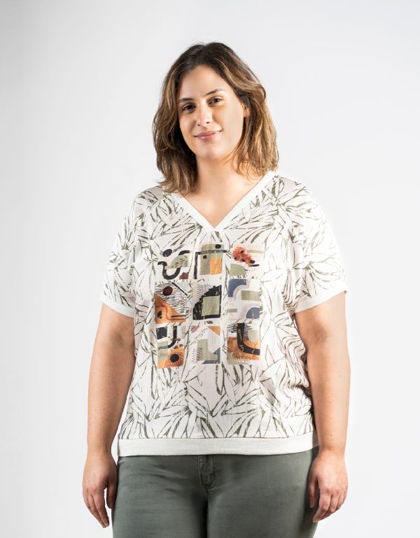 CAMISETA CUELLO PICO VERANO BAGORAZ BAGORAZ BEIGE