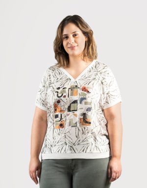 CAMISETA CUELLO PICO VERANO BAGORAZ BAGORAZ BEIGE 49.99