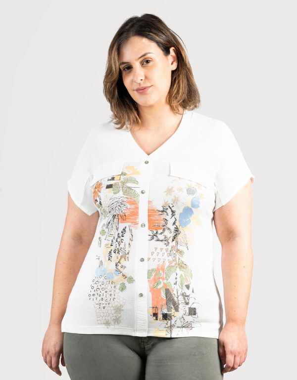 CAMISA SIN MANGAS TALLA GRANDE BAGORAZ BAGORAZ BLANCO