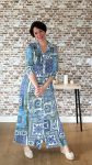 VESTIDO CAMISERO LARGO MANGA FRANCESA PARIS 25-03-2025 AZUL 49.99