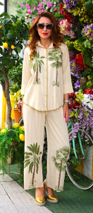PANTALON PALMERAS LEMAILLE BEIGE