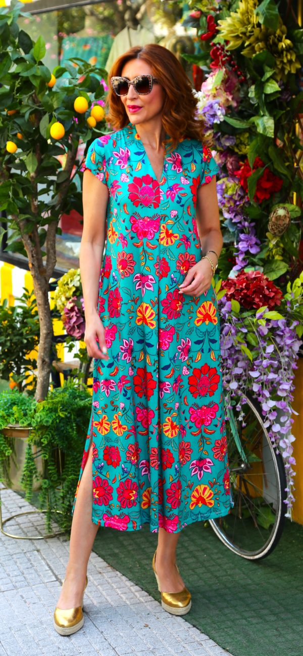 VESTIDO PRINT VERANO LEMAILLE LEMAILLE VERDE
