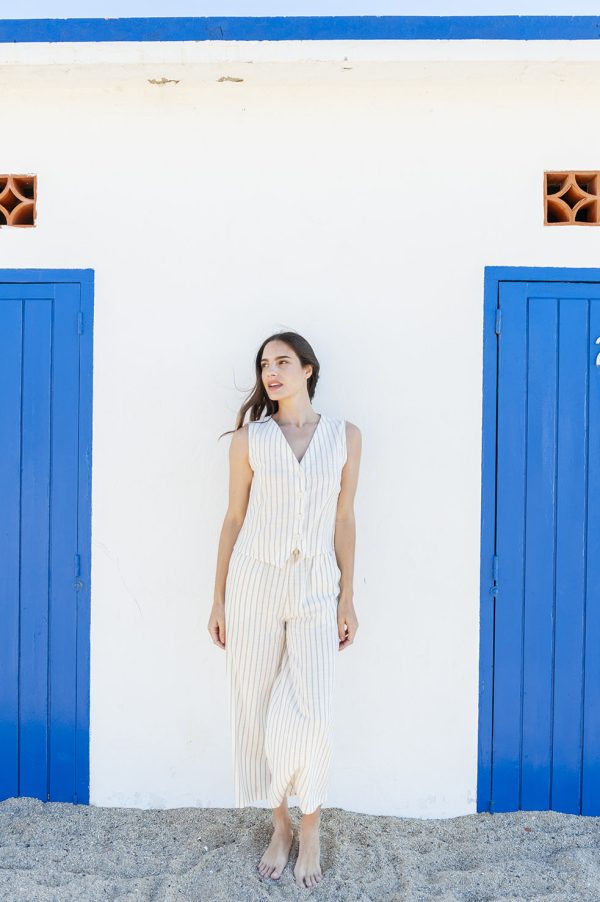 PANTALON RAYA DIPLOMATICA NICTE BEIGE