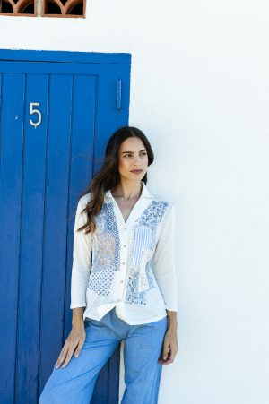 CAMISA ESPECIAL PRIMAVERA NICTE BLANCO