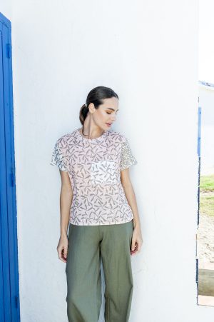 CAMISETA BOLSILLO VERANO NICTE KAKI