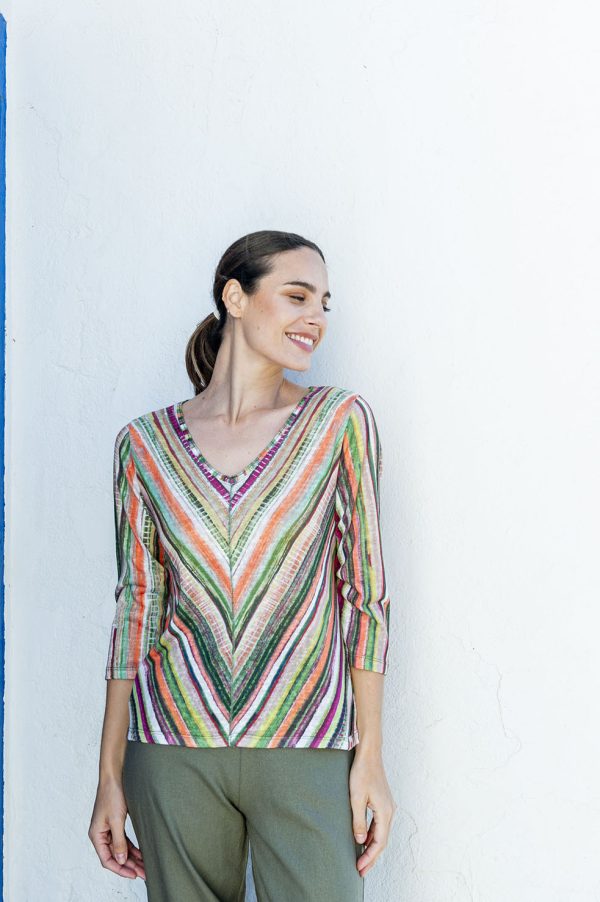 CAMISETA ESTAMPADO VERANO ELEGANTE NICTE NICTE U