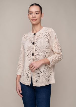 CHAQUETA CINTA BODOQUES ELVET BEIGE