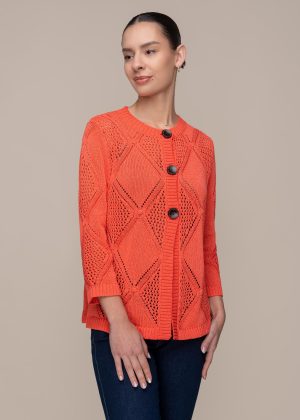 CHAQUETA CINTA BODOQUES ELVET CORAL