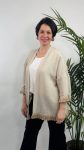 GUARDAPOLVOS LISO CON FLECOS PARA ELLAS BEIGE 44.99