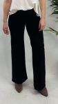 PANTALON ACHO VESTIR PARA ELLAS NEGRO 33.99
