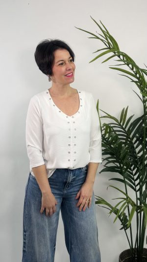 BLUSA PRIMAVERA AROS ROCIO BLANCO 31