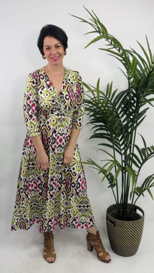 VESTIDO NUDO LARGO ROCIO U 31