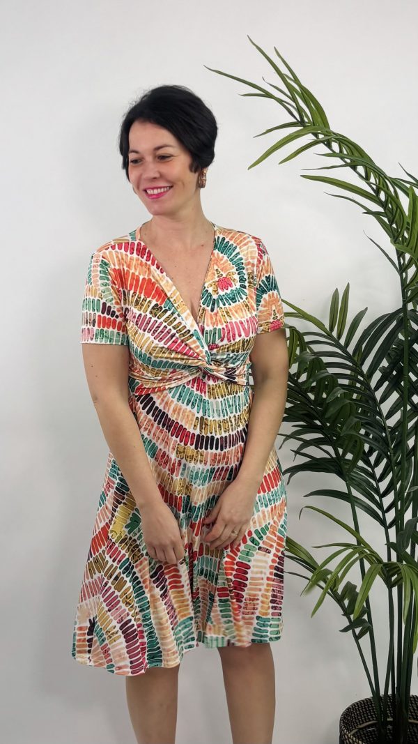 VESTIDO NUDO CORTO OVALOS ROCIO U