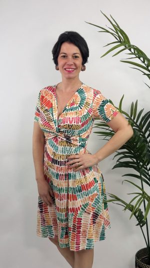 VESTIDO NUDO CORTO OVALOS ROCIO U 32