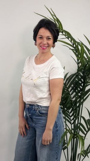 CAMISETA BE KIND ROCIO BLANCO