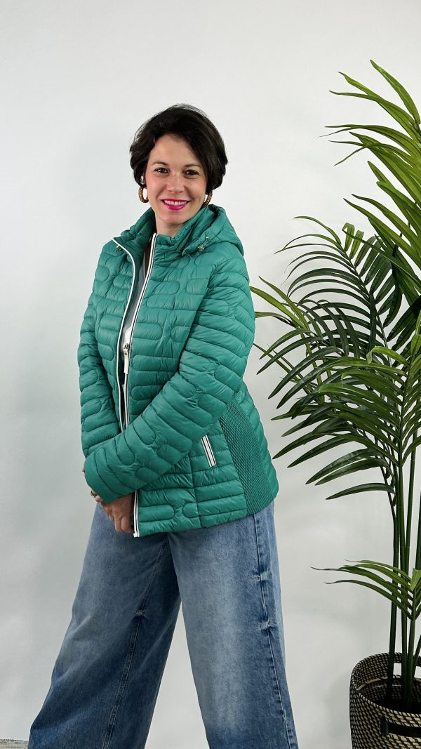 PARKA ACOLCHADA GOMA LATERAL PRIMAVERA PARIS 24-02-2025 VERDE