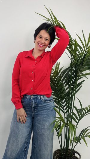 CAMISA LISA PRIMAVERA STRATEGGA ROJO 31