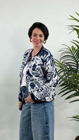 SUDADERA BOMBER PRIMAVERA STRATEGGA AZUL