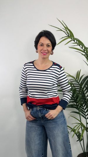 CAMISETA MARINERA DETALLE BOTON STRATEGGA U