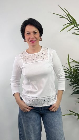 CAMISETA M/FRANCESA PRIMAVERA STRATEGGA BLANCO