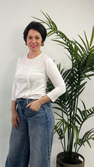 CAMISETA CALADOS PRIMAVERA STRATEGGA BLANCO