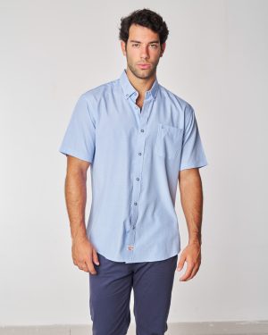 CAMISA CUADROS MANGA CORTA SURTRANSA AZUL 34.99