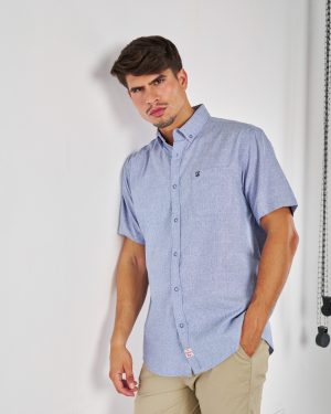 CAMISA MANGA CORTA VERANO SURTRANSA AZUL