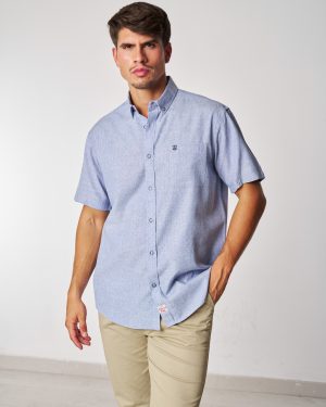 CAMISA MANGA CORTA VERANO SURTRANSA AZUL 34.99