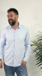 CAMISA ENTALLADA CUELLO ITALIANO SURTRANSA AZUL 39.99