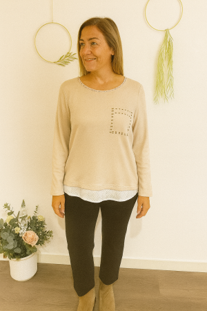 COTTON W BEIGE